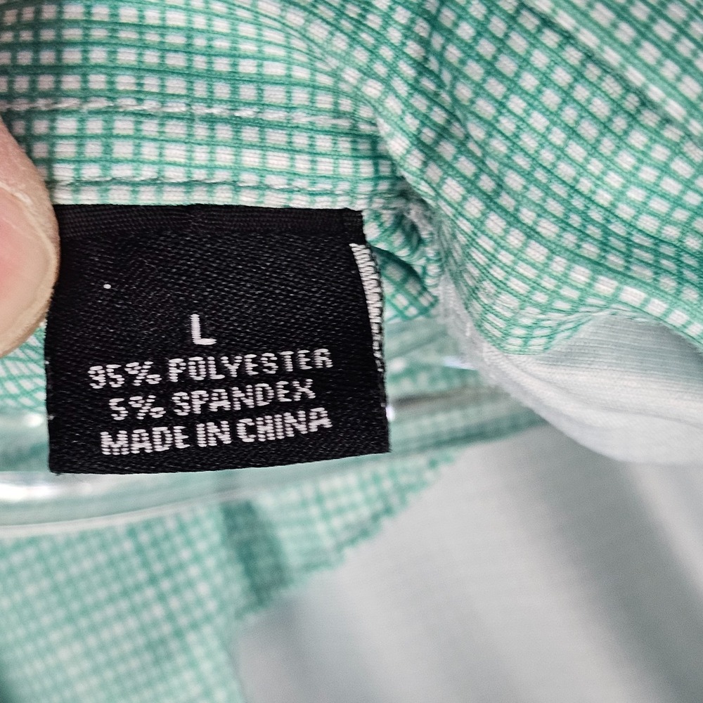 Founders Polo Shirt Mens Large Green Performance Arnold Palmer Invitational Jr - Picture 8 of 9